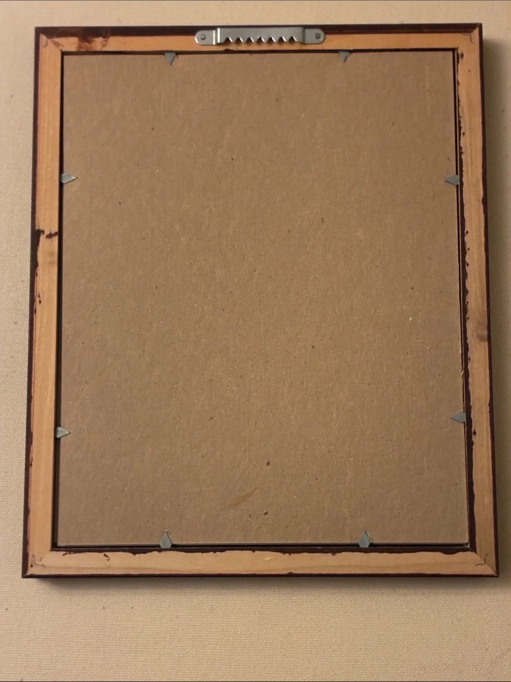 Poem “When I am an Old Woman… Art in Brown Frame with Blue Mat
